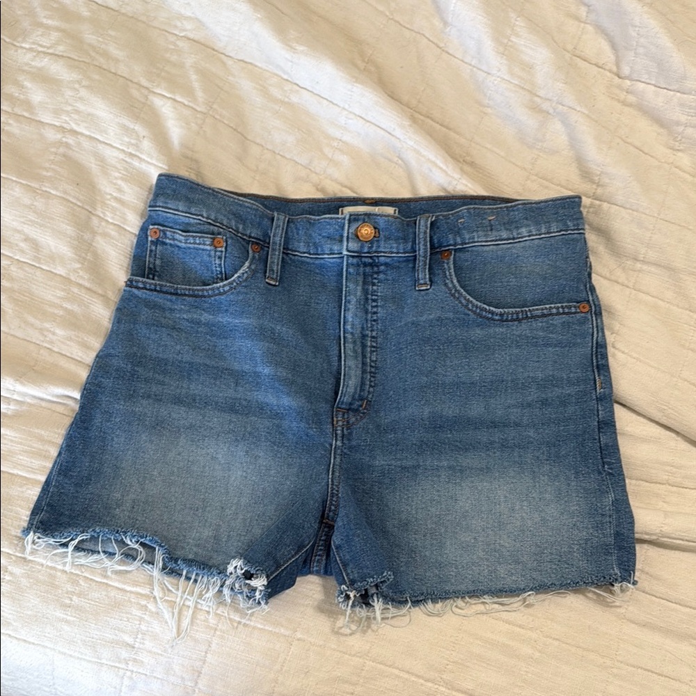 Madewell High Rise Denim Blue Women's Shorts